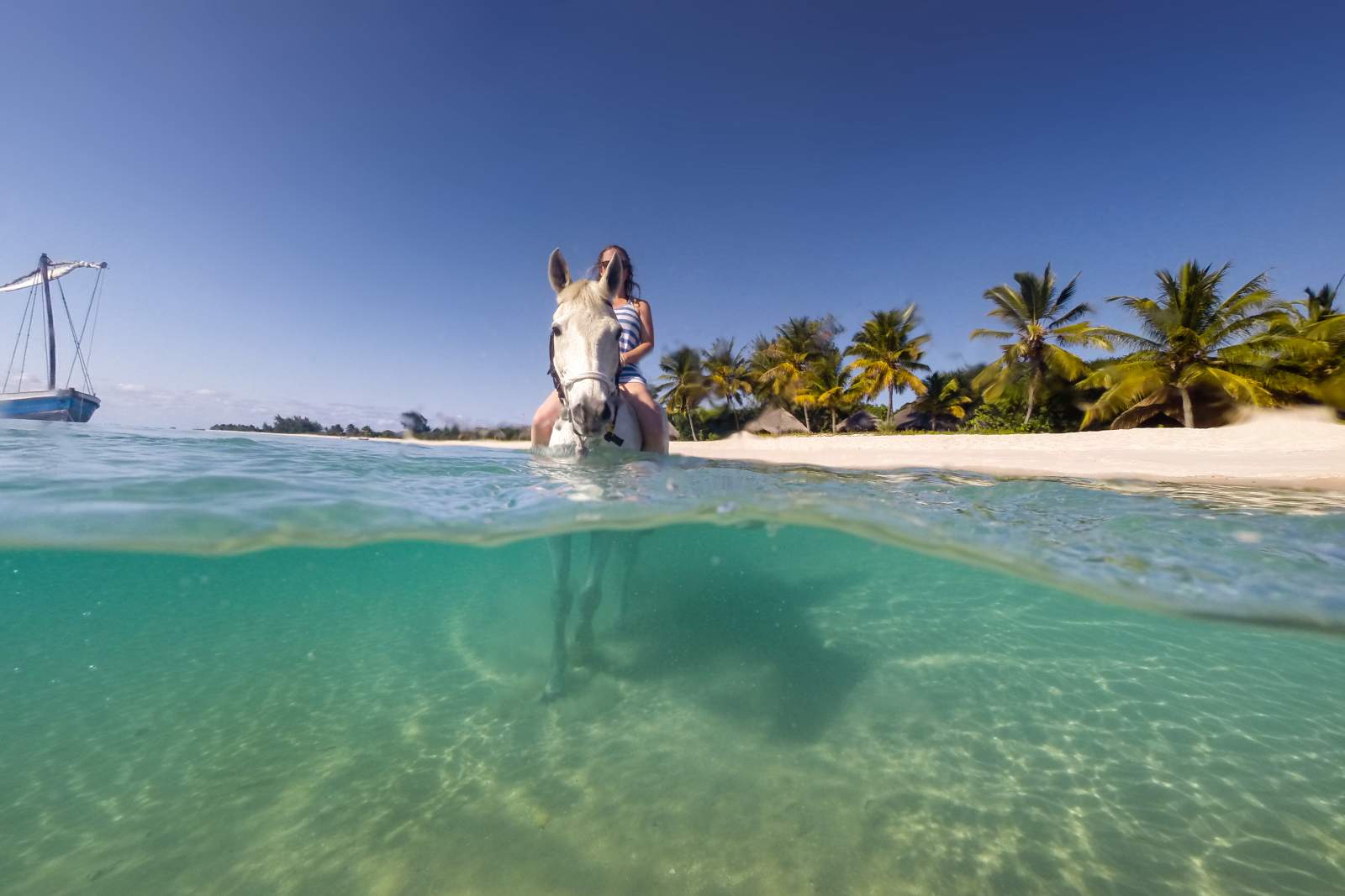 Beach riding at Bazaruto Archipelago