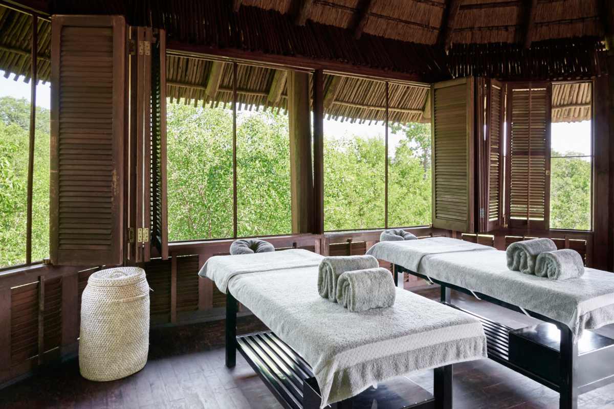 Luxury safari spa experience