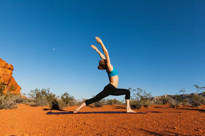 Yoga beneath the Namibian sky